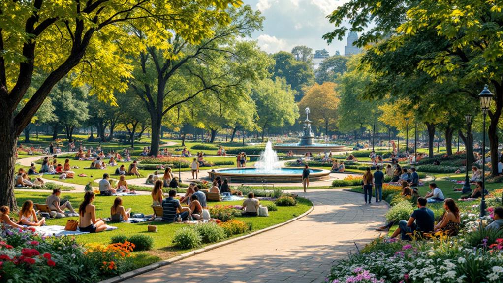 outdoor recreational community open spaces