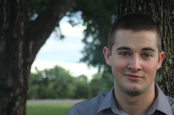 A boy with sarcastic face