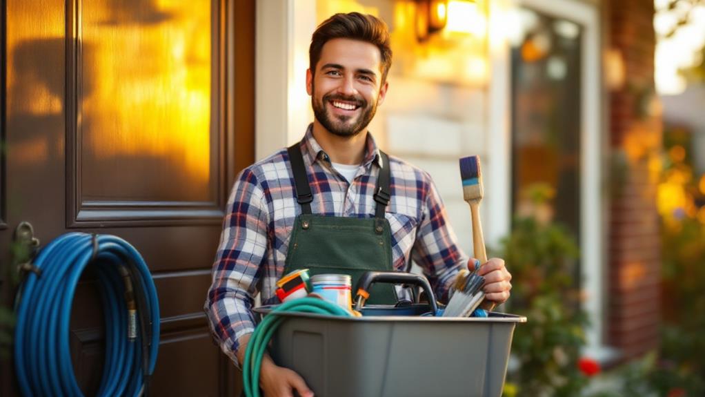 assisting with household maintenance tasks