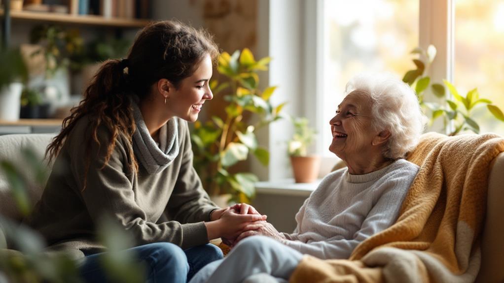 provide friendly caring interaction