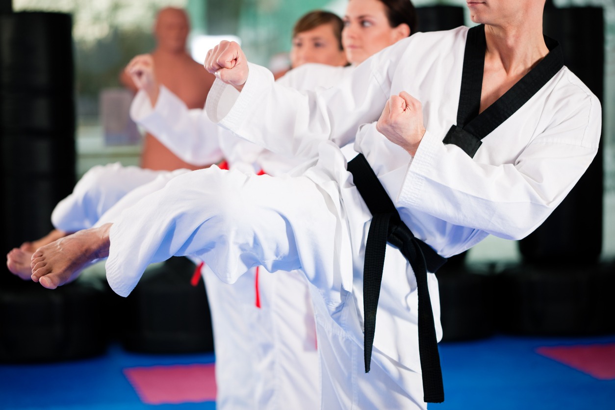 Martial Arts sport training in gym