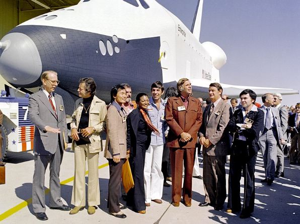 Testbed Space Shuttle Enterprise, named after the fictional starship Star Trek.