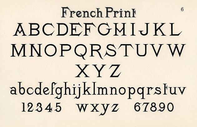Typography from Hermann Esser's Draughtsman's Alphabet